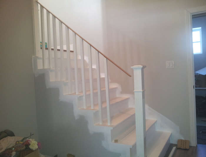 hauteur de la rampe d'escalier